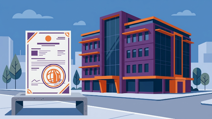 Property transfer documents at DHA office