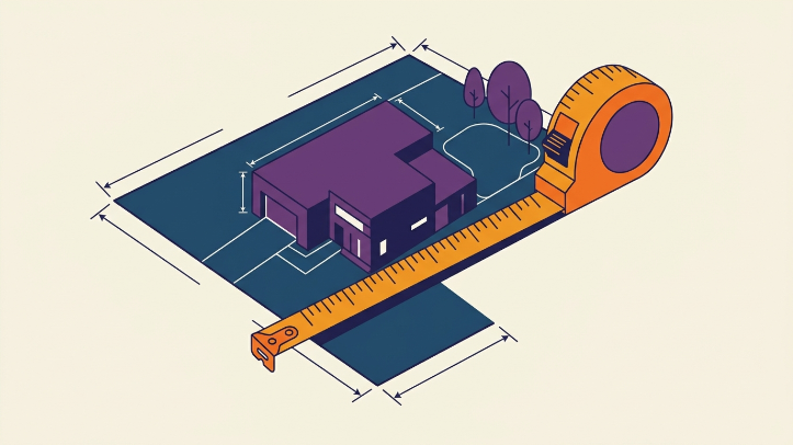 Property sizing measurement illustration